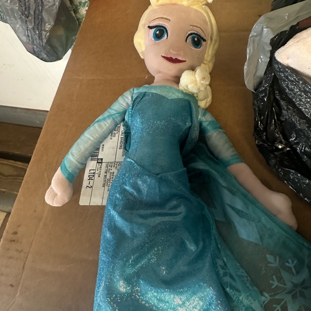 Disney Blue and Cream Stuffed Animal